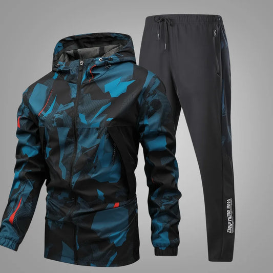 Heren Sportoutfit met Lange Mouwen en Casual Broek
