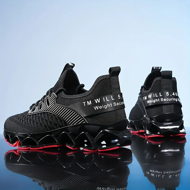 Heren Ademende Casual Sneakers met Gecushionde Zool