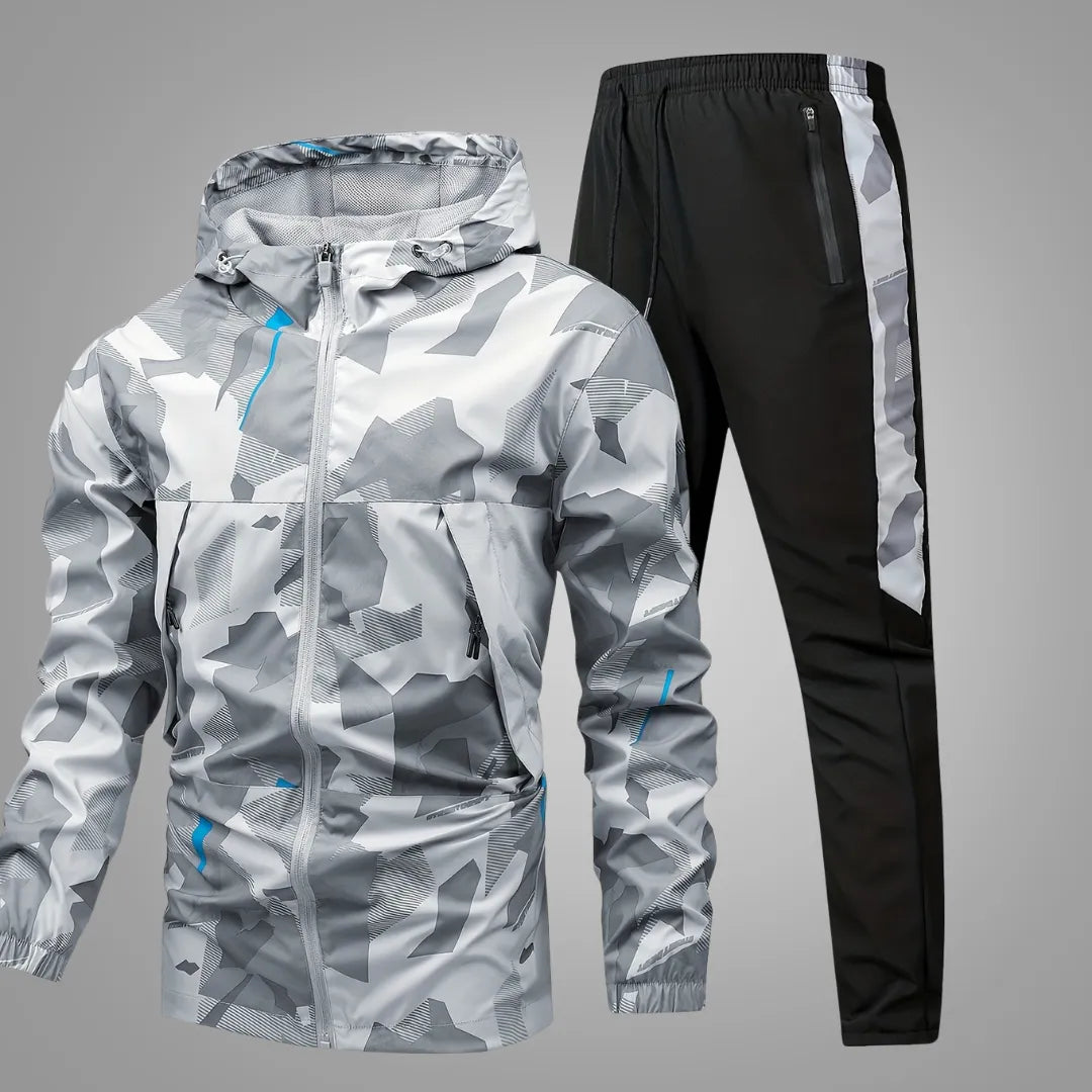Heren Sportoutfit met Lange Mouwen en Casual Broek
