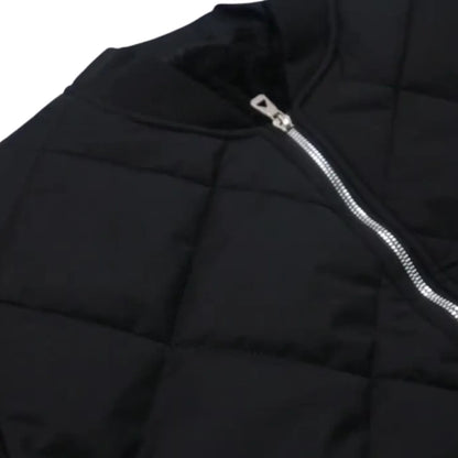 Gefütterte Winterjacke für Herren mit weichem Innenfutter und Reißverschluss
