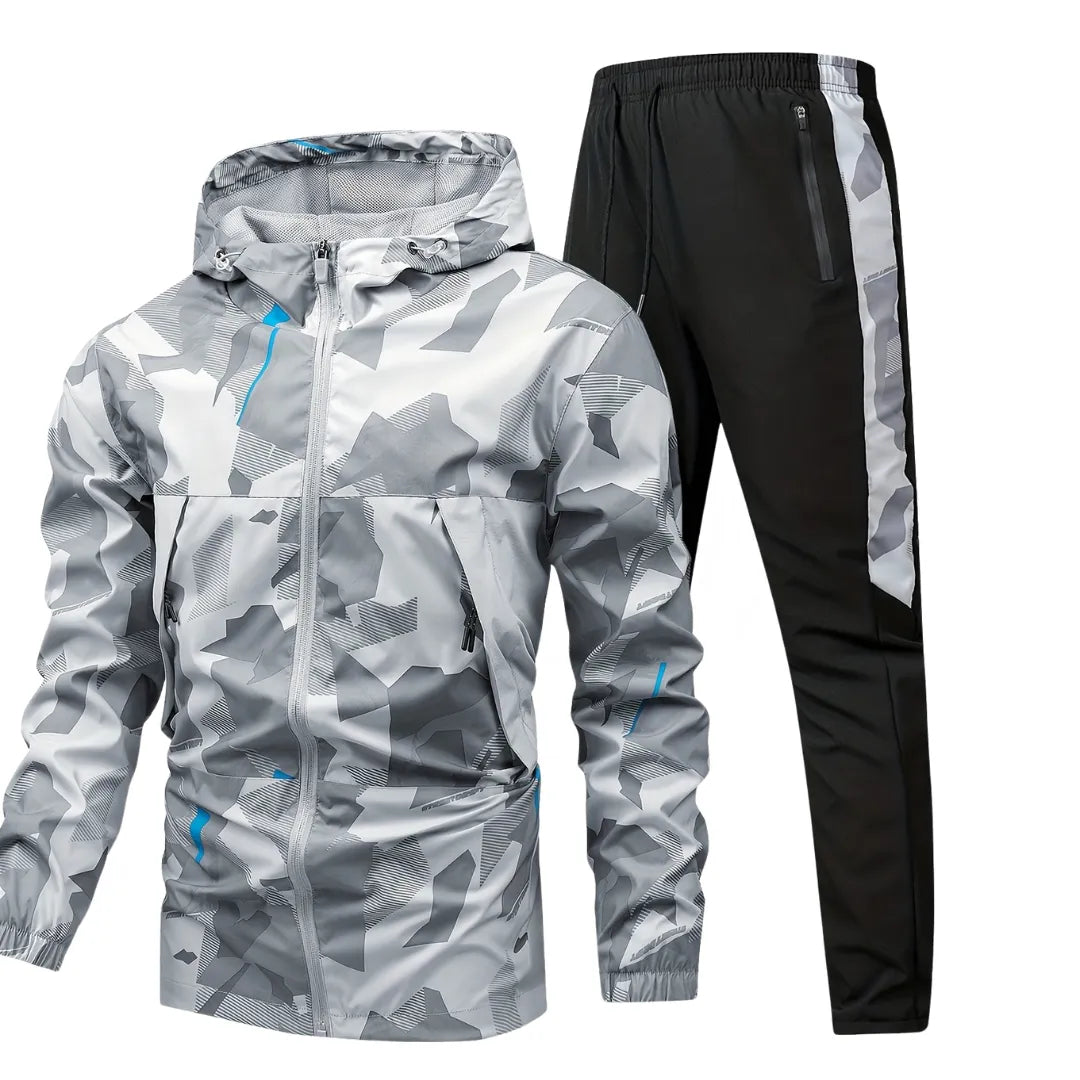 Sportliches Set für Herren mit Langarm-Oberteil und langer Hose