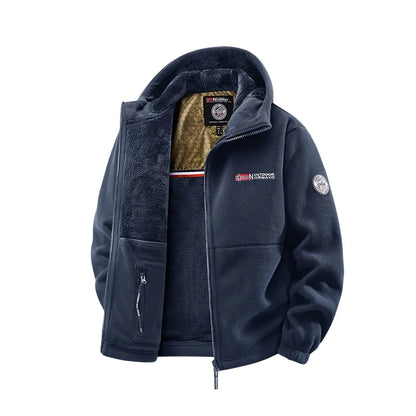 Thermische Winterjacke für Herren mit Fleecefutter
