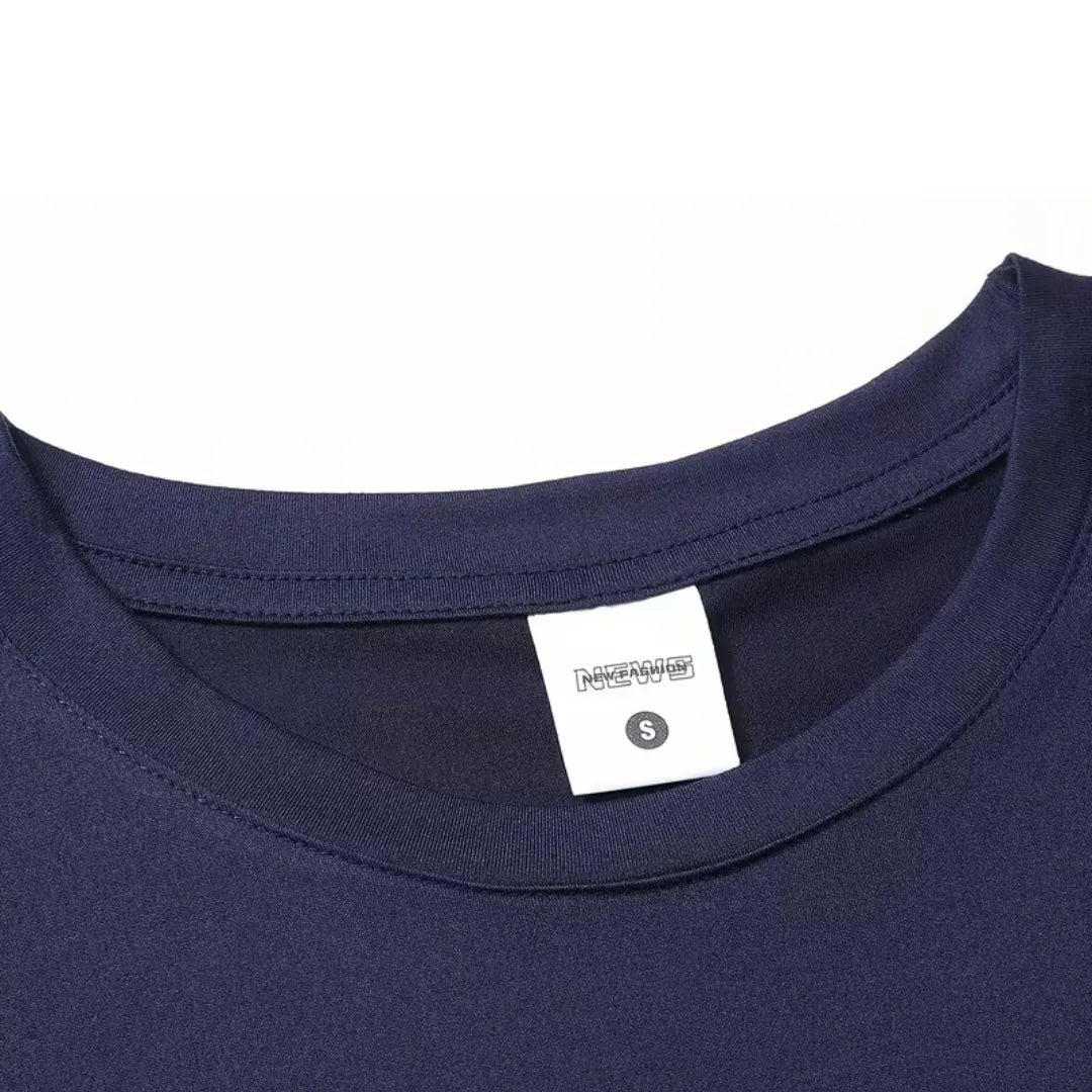 Heren Basic T-Shirt met Korte Mouw