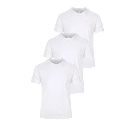 Heren Basic T-Shirts in 3-Pack met Ronde Hals
