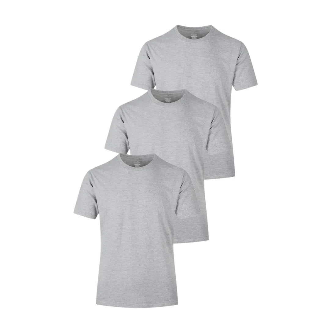 Heren Basic T-Shirts in 3-Pack met Ronde Hals