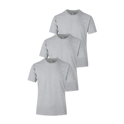 Heren Basic T-Shirts in 3-Pack met Ronde Hals