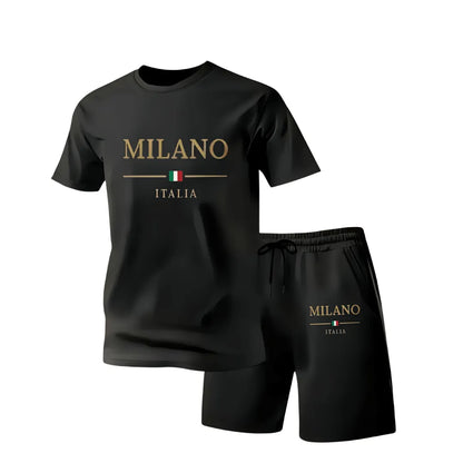 Heren Milano Italia Zomerset met T-Shirt en Shorts