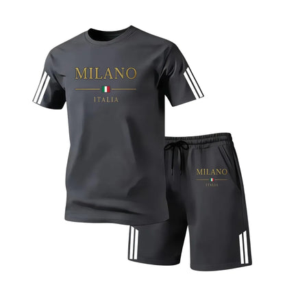 Heren Milano Italia Zomerset met T-Shirt en Shorts