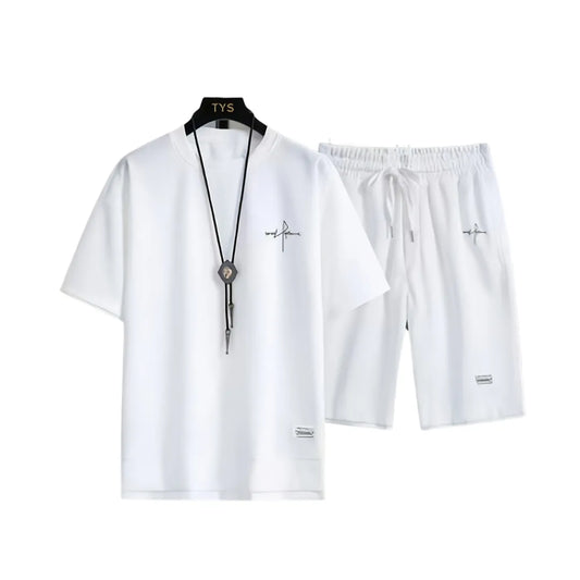 Heren Zomerset met Print en T-Shirt & Shorts