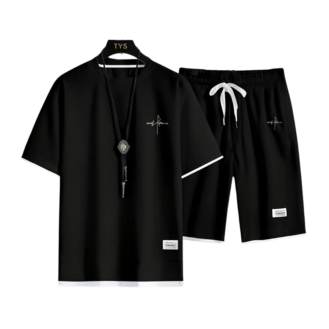 Heren Zomerset met Print en T-Shirt & Shorts