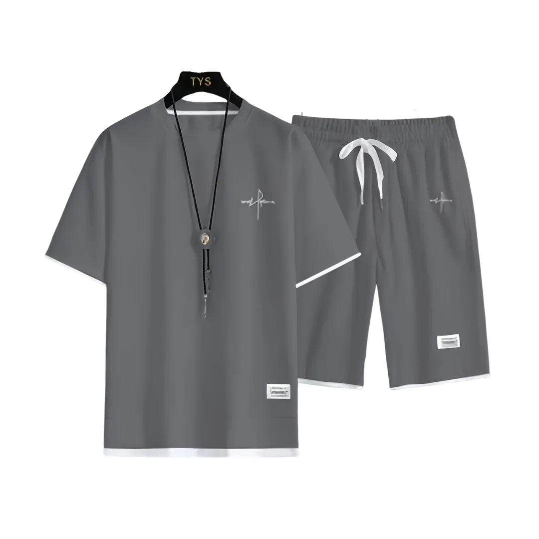 Heren Zomerset met Print en T-Shirt & Shorts