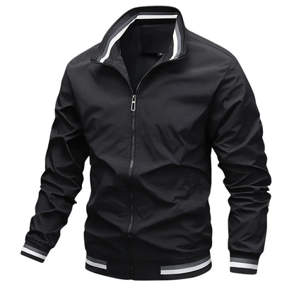 Klassische Bomberjacke für Herren mit Reißverschluss