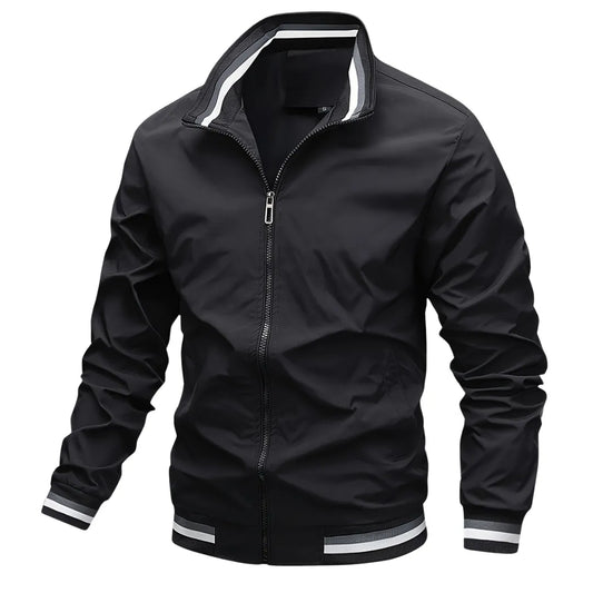 Klassische Bomberjacke für Herren mit Reißverschluss