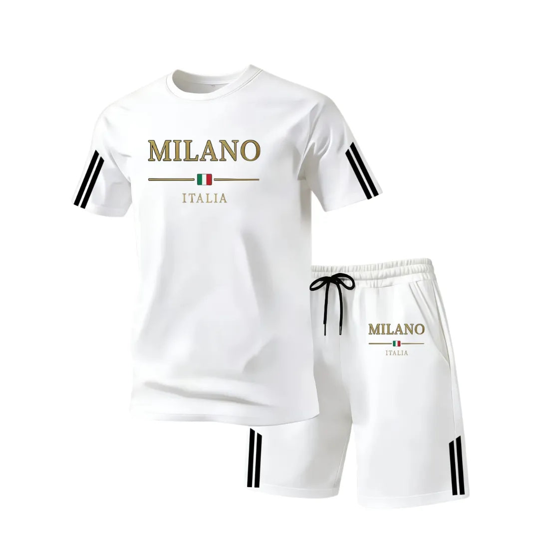 Heren Milano Italia Zomerset met T-Shirt en Shorts