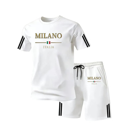 Heren Milano Italia Zomerset met T-Shirt en Shorts