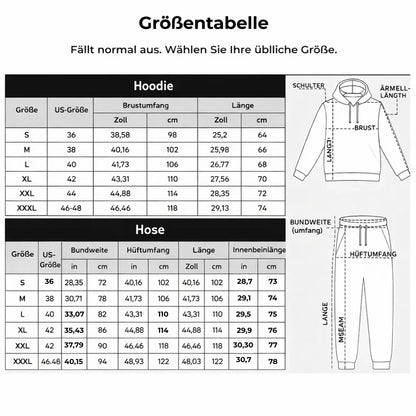Heren Hoodie met Milano-Print en Joggingbroek met Trekkoord