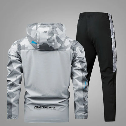 Heren Sportoutfit met Lange Mouwen en Casual Broek