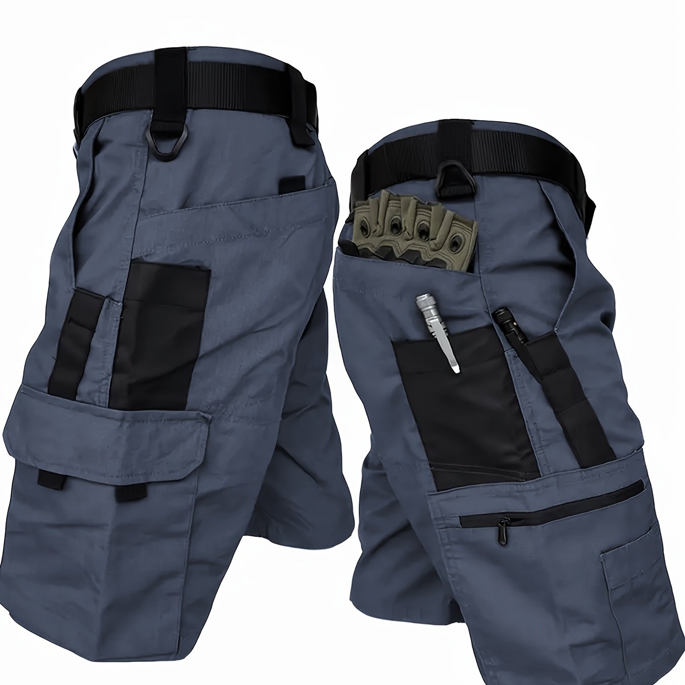 Heren Cargo Shorts met Meerdere Zakken in Outdoor Stijl