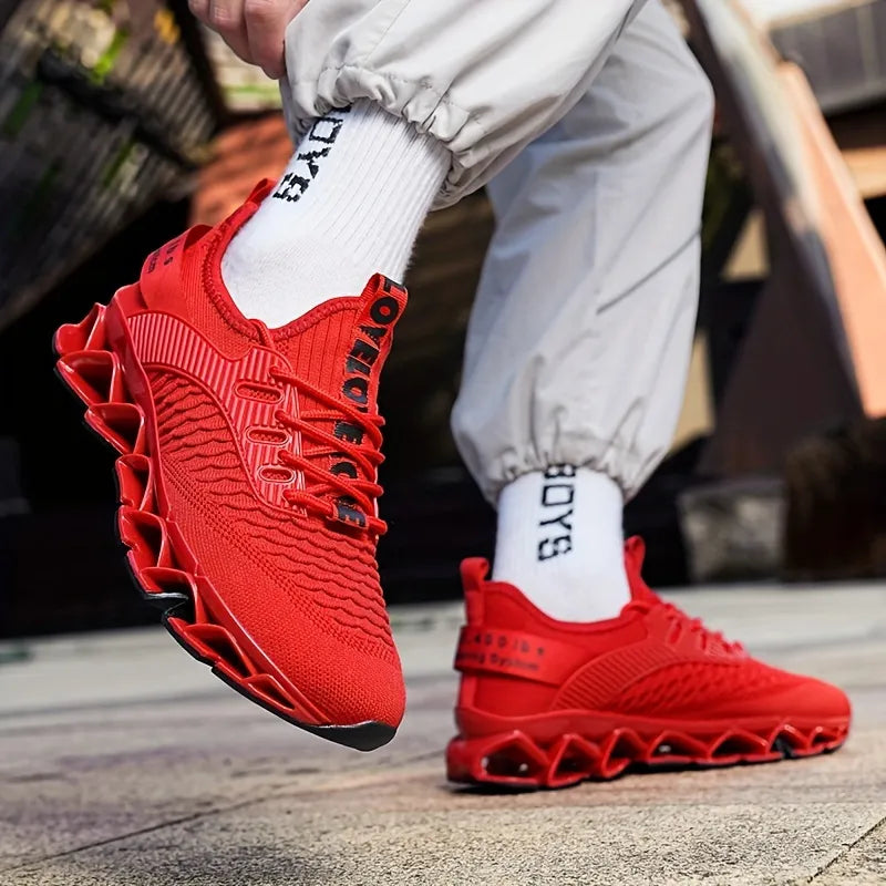 Heren Ademende Casual Sneakers met Gecushionde Zool