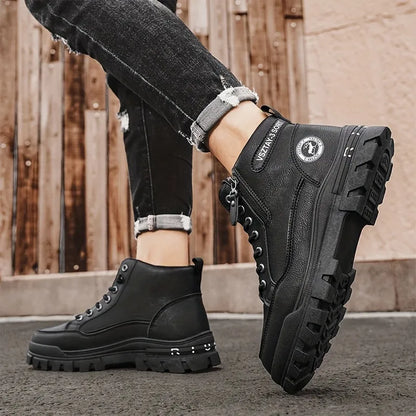 Heren Mid-Top Casual Boots voor Elke Dag