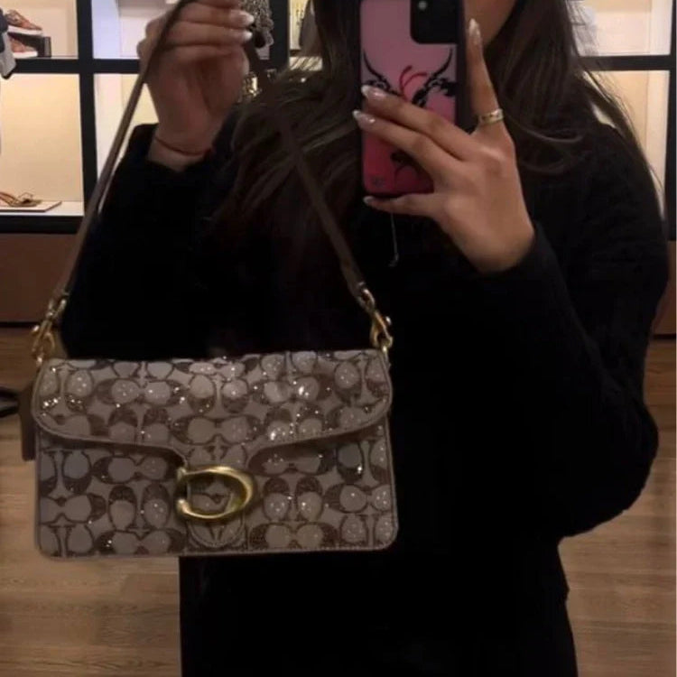Tabby Shoulder Bag 26 Crystal - Rovenze
