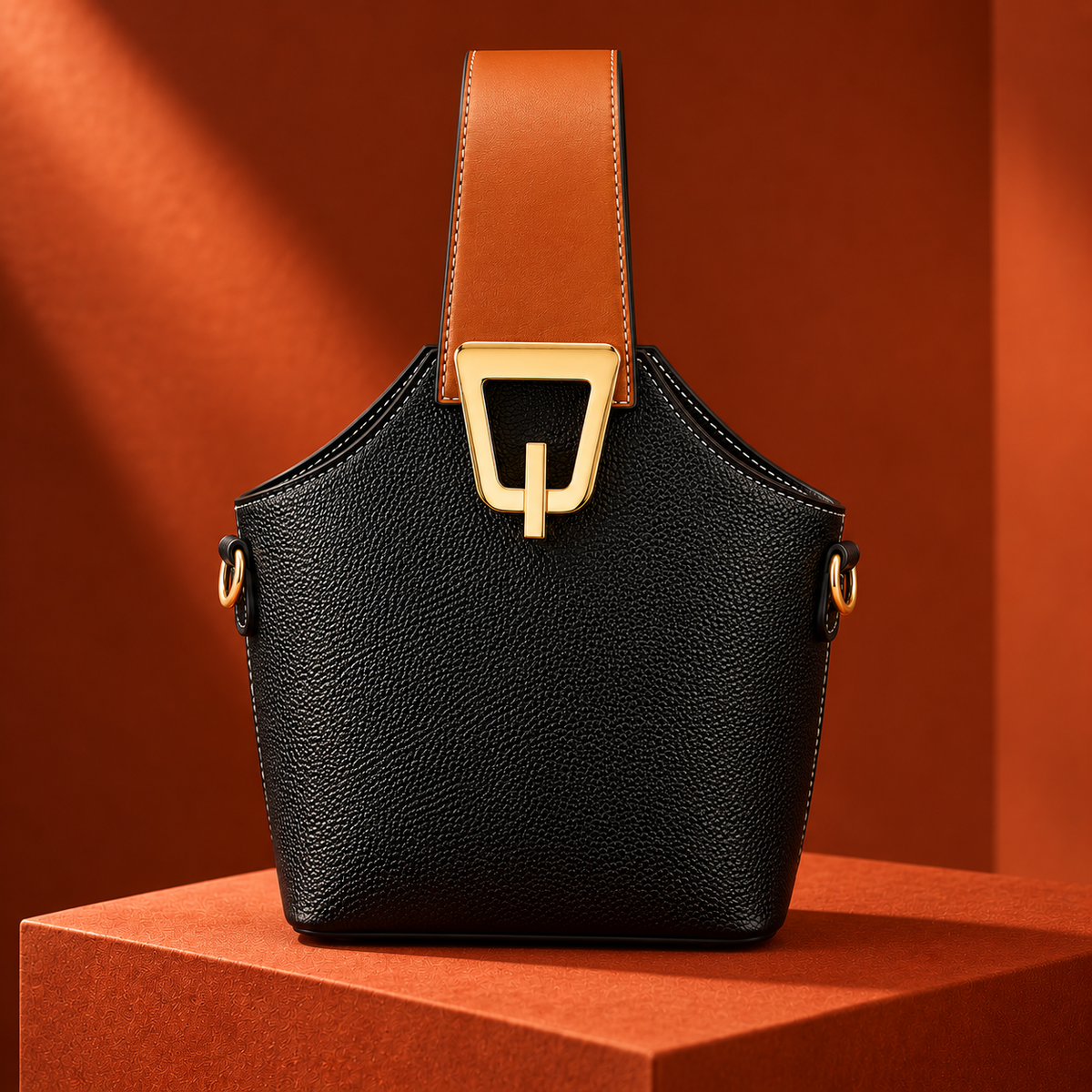 Rhonda Leather Bucket Bag
