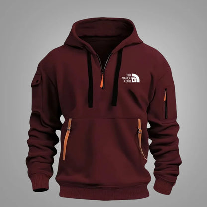Heren Hoodie met Rits – Casual Sweatshirt met Capuchon