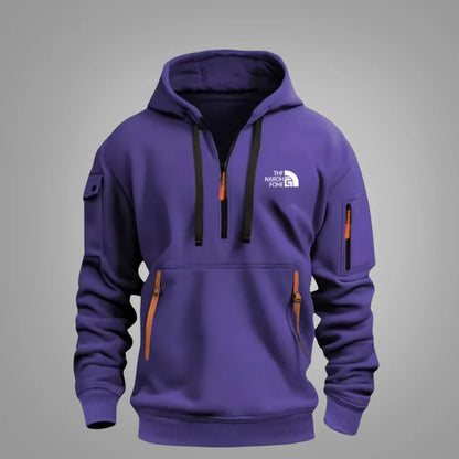 Heren Hoodie met Rits – Casual Sweatshirt met Capuchon