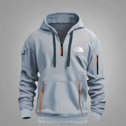 Heren Hoodie met Rits – Casual Sweatshirt met Capuchon