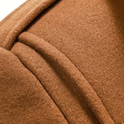 Heren Tweed Winterjas met Dubbele Kraag