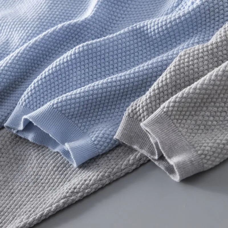 Heren Poloshirt met Gebreide Kraag