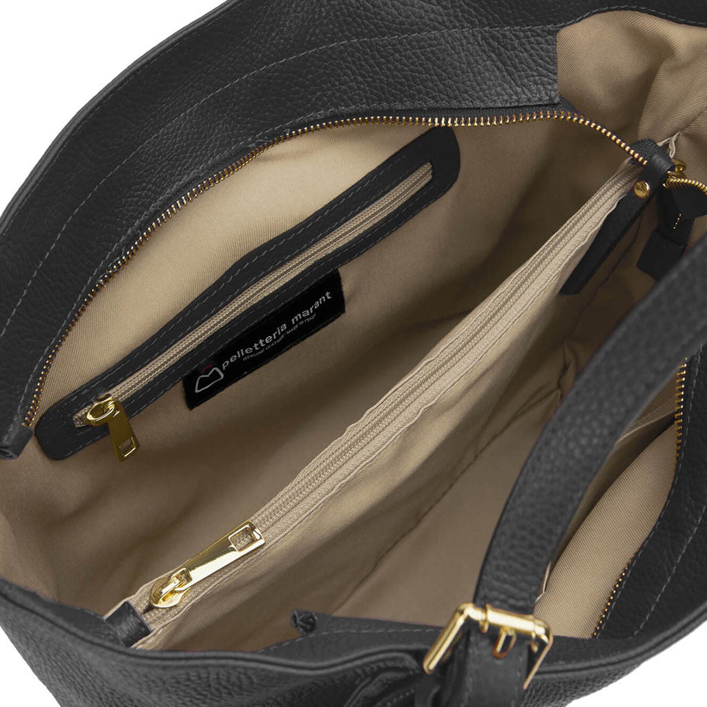 Ludmilla Large Leather Shoulder Bag – Adjustable Straps