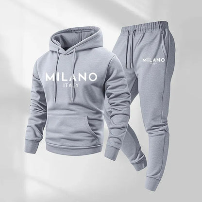 Milano Trainingsanzug für Herren mit Print und Kordelzug