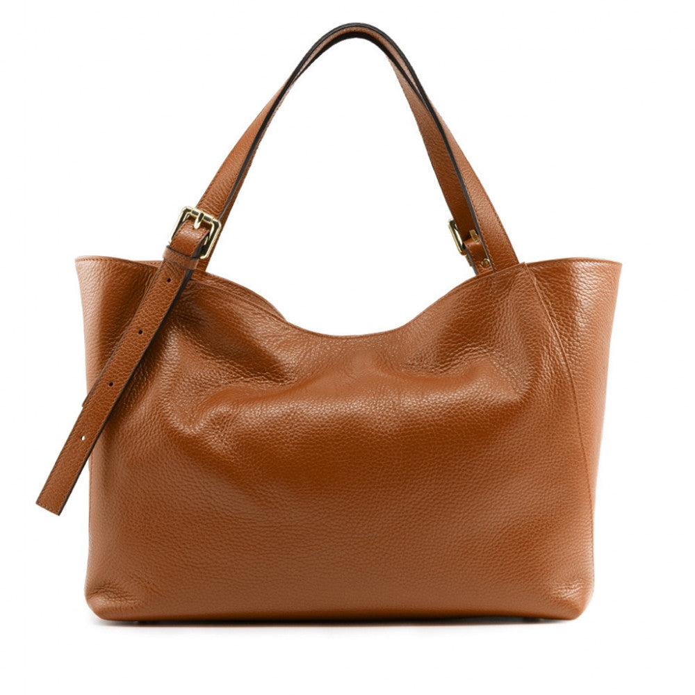 Ludmilla Large Leather Shoulder Bag – Adjustable Straps