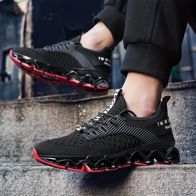 Heren Ademende Casual Sneakers met Gecushionde Zool