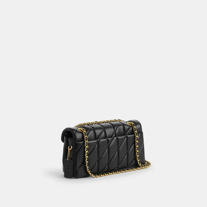 Quilted 26 Black Bag