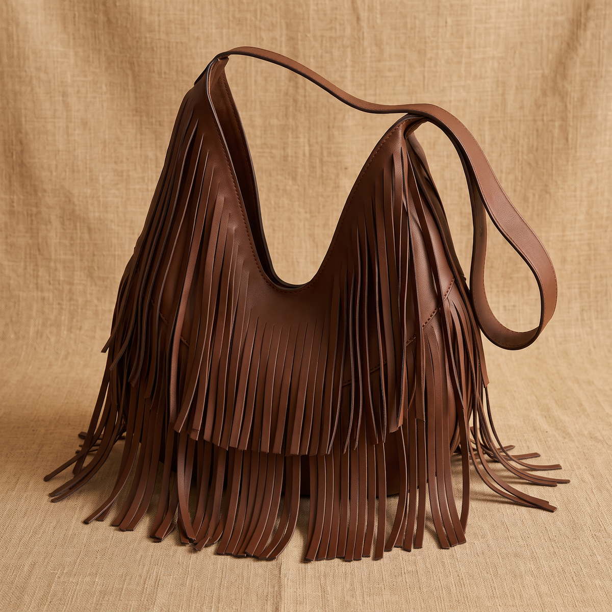 Jezebel Leather Fringe Bag